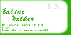 balint walker business card